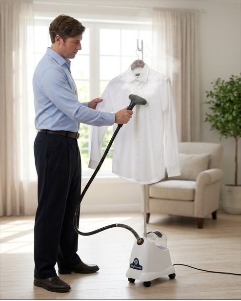 EQUIPO DE PLANCHADO A VAPOR VERTICAL (VAPORIZADOR) JIFFY STEAMER MODELO J-2000 ORIGEN ESTADOS UNIDOS